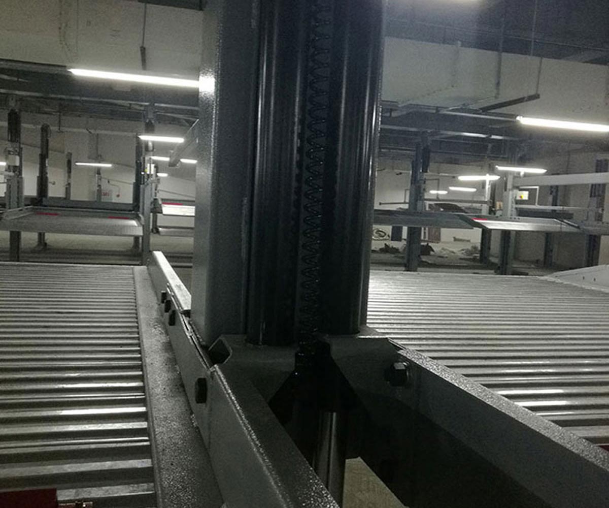 肃北两层升降停车立体车库改造