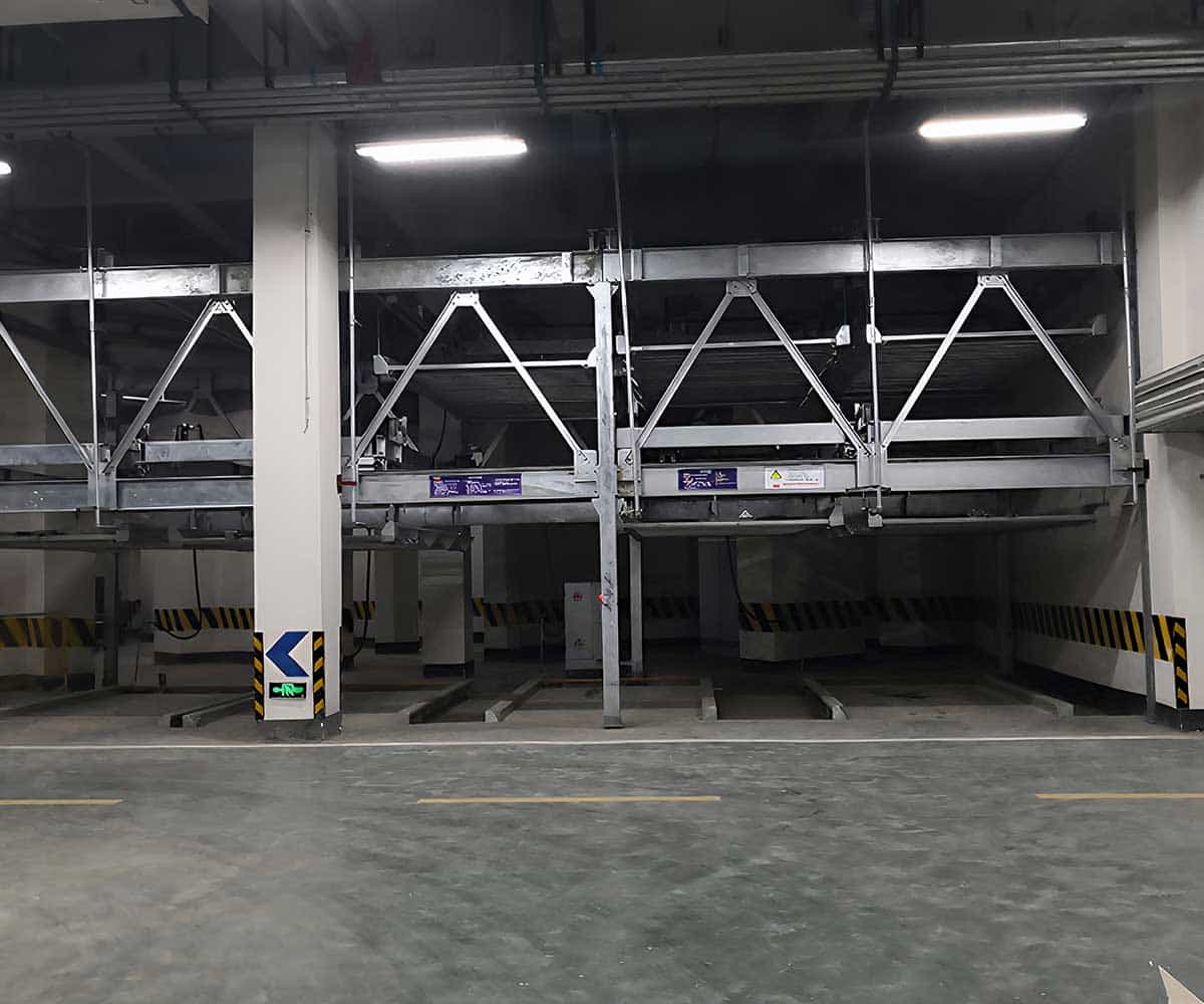 横移式机械式立体停车设备提升安全性