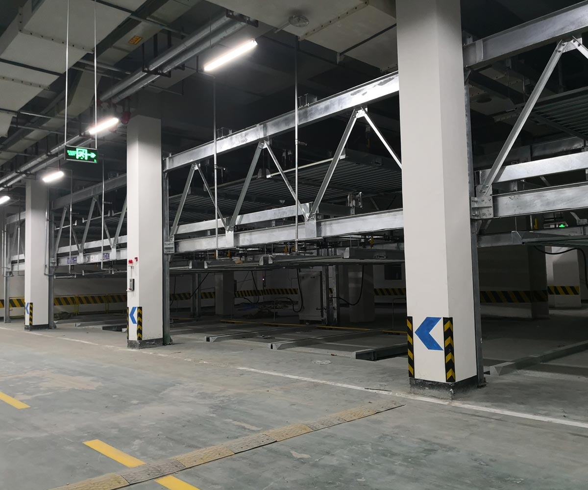 广汉单列PSH2二层升降横移机械式立体车库设备